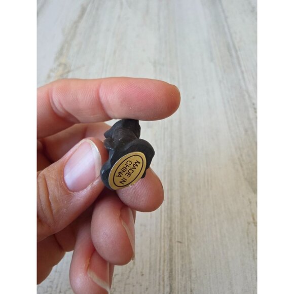 Dept 56 polliwoggs mini cat ornament Halloween kitten shabby chic tree table top - Picture 7 of 7